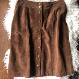 Vintage Suede Skirt